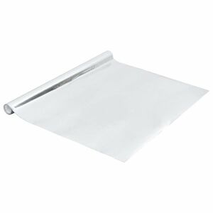 vidaXL magasfényű ezüst öntapadó PVC bútorfólia 500 x 90 cm kép