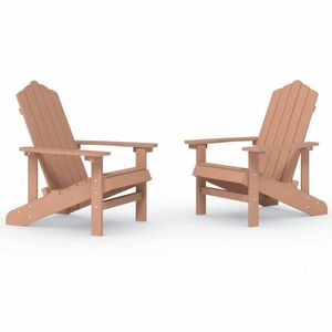 vidaXL 2 db barna HDPE kerti adirondack szék kép