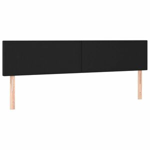 vidaXL 2 db fekete műbőr fejtámla 90x5x78/88 cm kép