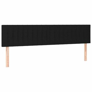 vidaXL 2 db fekete szövet fejtámla 80 x 5 x 78/88 cm kép