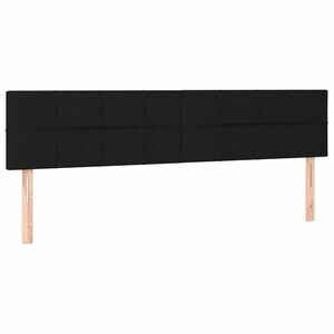 vidaXL 2 db fekete szövet fejtámla 100x5x78/88 cm kép