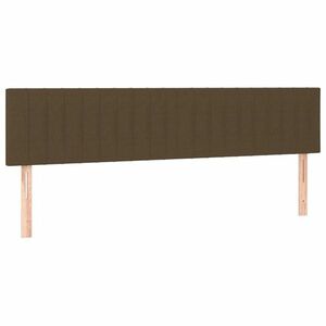 vidaXL 2 db sötétbarna szövet fejtámla 100x5x78/88 cm kép