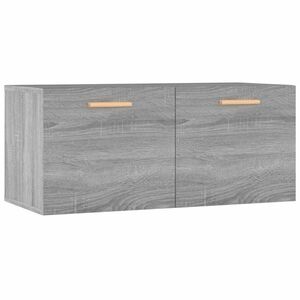 vidaXL szürke sonoma színű szerelt fa faliszekrény 80 x 35 x 36, 5 cm kép