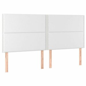 vidaXL 4 db fehér műbőr fejtámla 90x5x78/88 cm kép