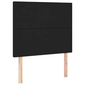 vidaXL 2 db fekete műbőr fejtámla 90x5x78/88 cm kép