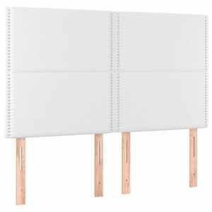 vidaXL 4 db fehér műbőr fejtámla 72 x 5 x 78/88 cm kép