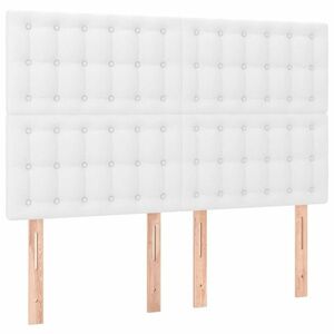 vidaXL 4 db fehér műbőr fejtámla 72 x 5 x 78/88 cm kép