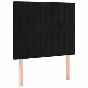 vidaXL 2 db fekete bársony fejtámla 90x5x78/88 cm kép