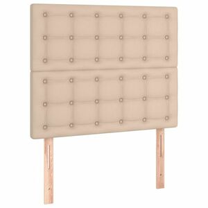 vidaXL 2 db cappuccino színű műbőr fejtámla 100 x 5 x 78/88 cm kép