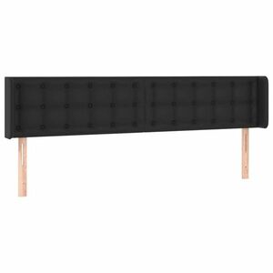 vidaXL sötéts műbőr szárnyas fejtámla 183x16x78/88 cm kép