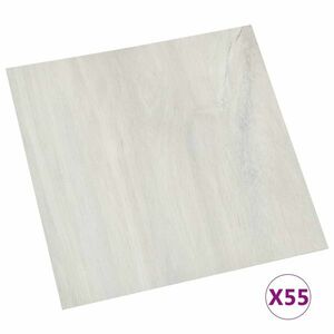 vidaXL 55 db krémszínű öntapadó PVC padlólap 5, 11 m² kép