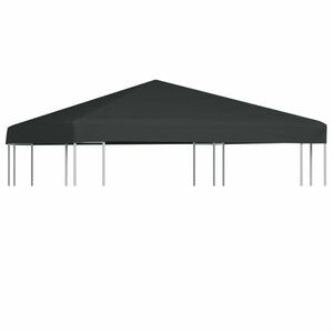 vidaXL szürke pavilon tetőponyva 310 g/m², 3 x 3 m kép