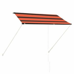 vidaXL narancssárga és barna feltekerhető napellenző 250 x 150 cm kép