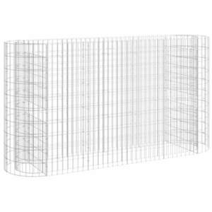 vidaXL horganyzott vas gabion magaságyás 190x50x100 cm kép