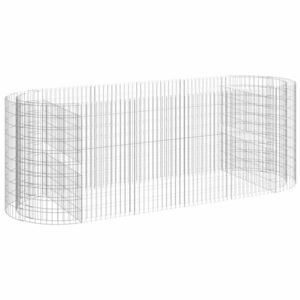 vidaXL horganyzott vas gabion magaságyás 300x100x100 cm kép