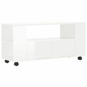 vidaXL magasfényű fehér szerelt fa TV-szekrény 102x34, 5x43 cm kép