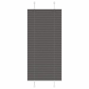 vidaXL pliszírozott redőny fekete 65x150 cm szövetszélesség 64, 4 cm kép