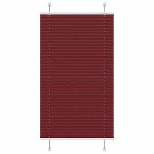 vidaXL pliszírozott redőny Bordeaux piros 80x100 cm szövetszélesség kép