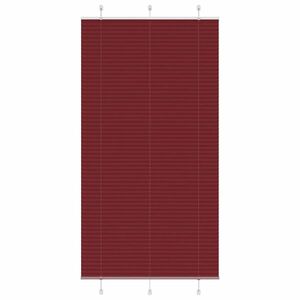 vidaXL pliszírozott redőny Bordeaux piros 110x200 cm szövetszélesség kép