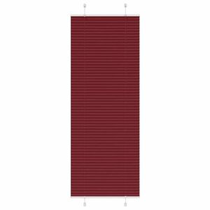 vidaXL pliszírozott redőny Bordeaux piros 80x200 cm szövetszélesség kép