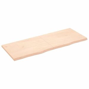 vidaXL kezeletlen tömör tölgyfa fali polc 160x60x(2-4) cm kép