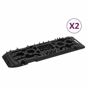 vidaXL 2 db fekete nejlon vontatási táblák 107x31x7 cm kép