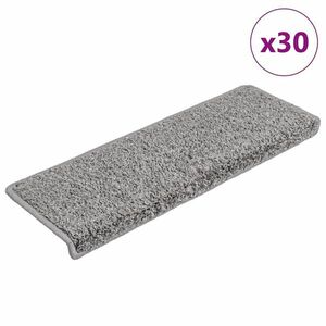 vidaXL 30 db szürke lépcsőszőnyeg 65 x 21 x 4 cm kép