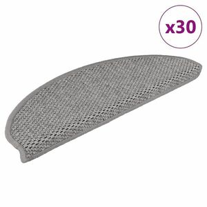 vidaXL 30 db lépcsőszőnyegek öntapadós szizál kinézetű 65x21x4 cm kép