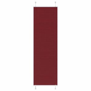 vidaXL pliszírozott redőny Bordeaux piros 55x200 cm szövetszélesség kép