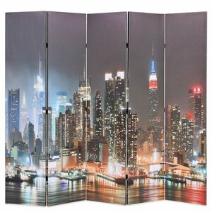 vidaXL éjszakai New York mintás paraván 200 x 170 cm kép