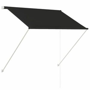 vidaXL feltekerhető antracitszürke napellenző 150 x 150 cm kép