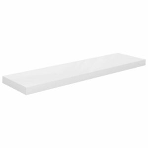 vidaXL magasfényű fehér MDF lebegő fali polc 90 x 23, 5 x 3, 8 cm kép