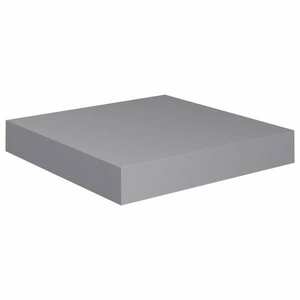 vidaXL szürke MDF lebegő fali polc 23 x 23, 5 x 3, 8 cm kép