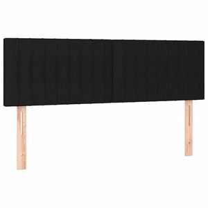 vidaXL 2 db fekete szövet fejtámla 72 x 5 x 78/88 cm kép