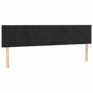 vidaXL 2 db fekete bársony fejtámla 100x5x78/88 cm kép