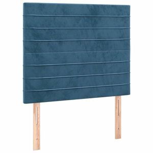 vidaXL 2 db sötétkék bársony fejtámla 90x5x78/88 cm kép