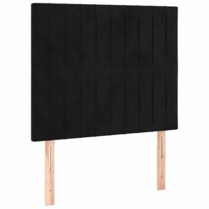 vidaXL 2 db fekete bársony fejtámla 100x5x78/88 cm kép