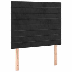 vidaXL 2 db fekete bársony fejtámla 80 x 5 x 78/88 cm kép