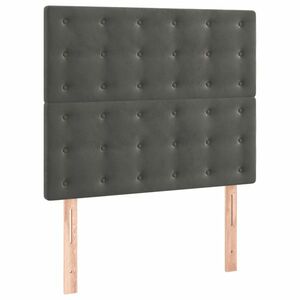 vidaXL 2 db sötétszürke bársony fejtámla 90x5x78/88 cm kép