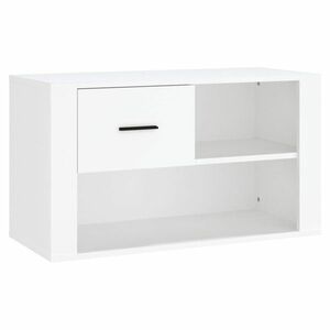 vidaXL fehér szerelt fa cipősszekrény 80x35x45 cm kép