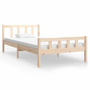 vidaXL tömör fa ágykeret 100 x 200 cm kép