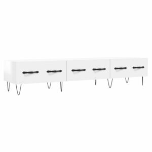 vidaXL fehér magasfényű szerelt fa TV-szekrény 150x36x30 cm kép