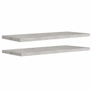 vidaXL 2 db betonszürke MDF lebegő fali polc 90 x 23, 5 x 3, 8 cm kép