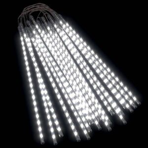 vidaXL 20 db 720 LED-es hideg fehér bel-/kültéri meteor fényfüzér 50cm kép