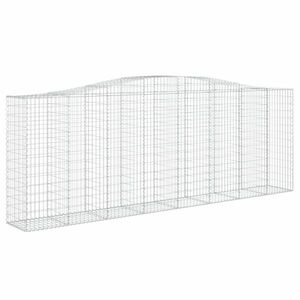 vidaXL íves horganyzott vas gabion kosár 400x50x140/160 cm kép