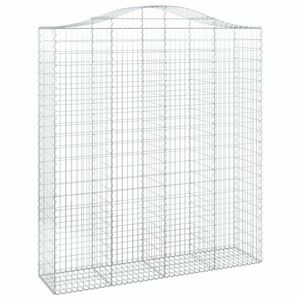 Íves horganyzott vas gabion kosár 200x50x220/240 cm kép