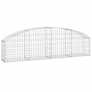 vidaXL íves horganyzott vas gabion kosár 200x30x40/60 cm kép