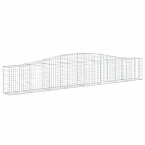 Íves horganyzott vas gabion kosár 400x30x60/80 cm kép