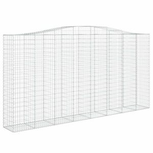 Íves horganyzott vas gabion kosár 400x50x200/220 cm kép