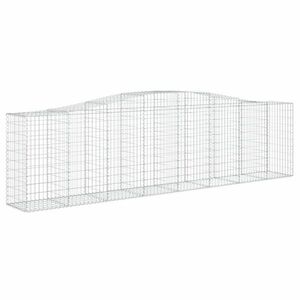 vidaXL íves horganyzott vas gabion kosár 400x50x100/120 cm kép